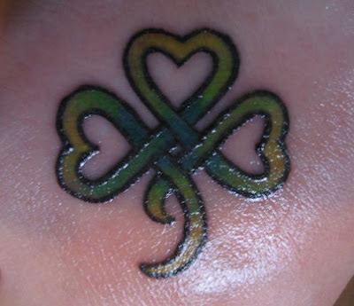 Size:157x243 - 5k: Celtic Tattoos Shamrock Clovers are Celtic designs and 