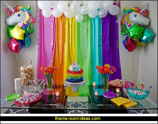  unicorn  party  supplies  rainbow unicorn  party  decorations  