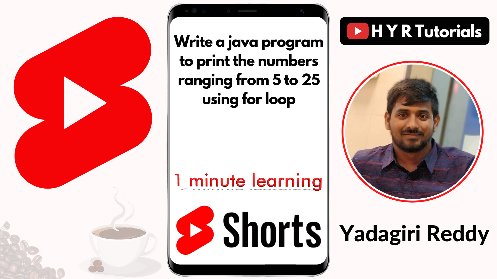 write a java program to print the numbers ranging from 5 to 25 using for loop