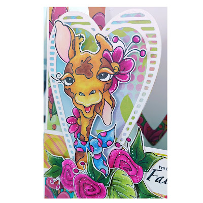 Giraffalicious Collection form JMC Designs - cards by Lou Sims