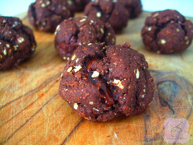 Biscuits à la farine de seigle aux flocons d'avoine et au chocolat noir