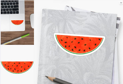 Watermelon Watercolor Sticker