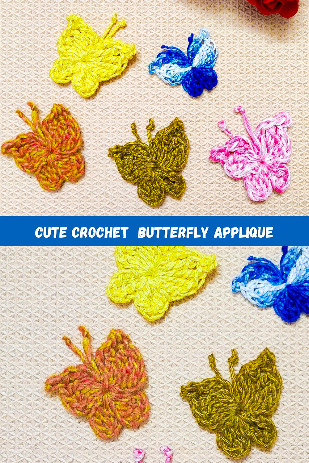 Butterfly Applique Crochet Phototutorial