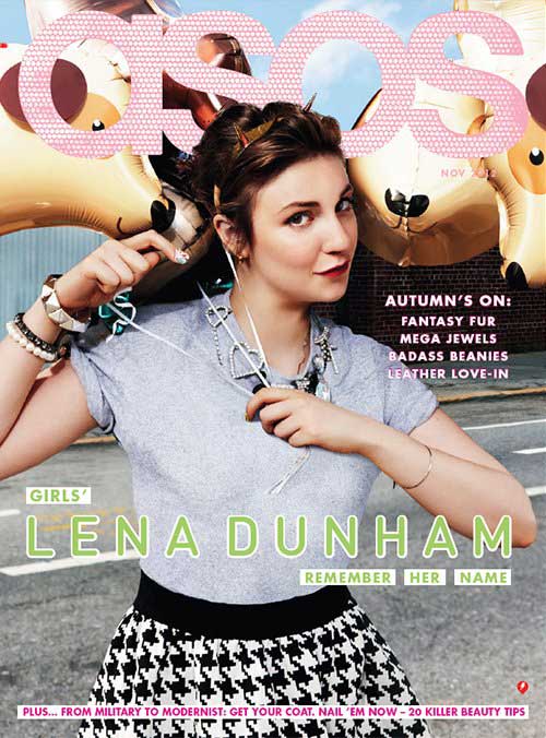 Lena Dunham for ASOS Magazine, November 2012