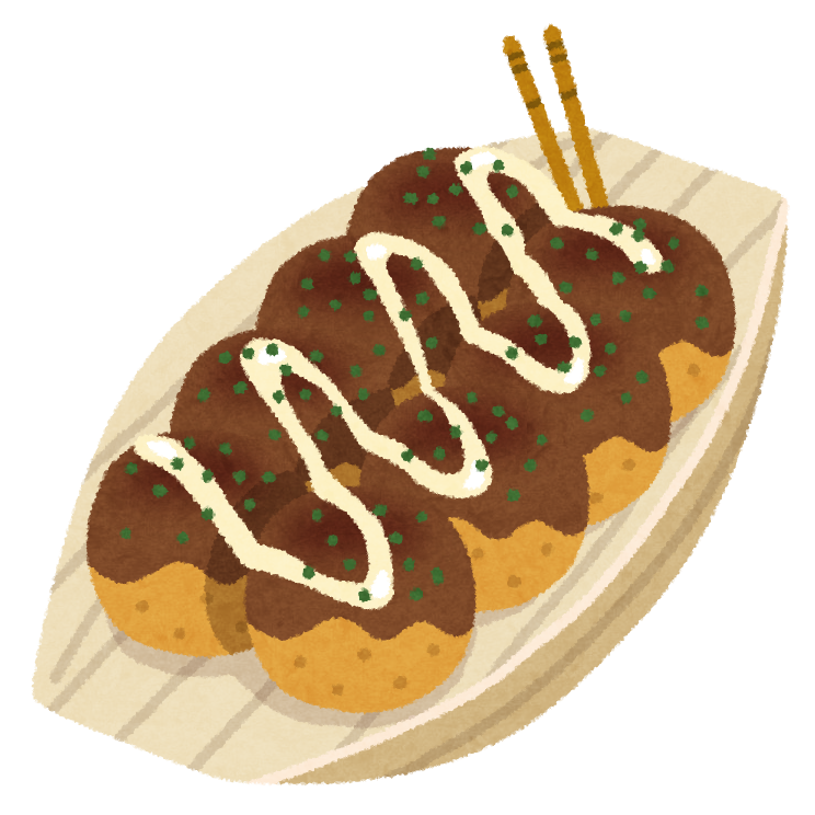 たこ焼きのイラスト 舟皿 かわいいフリー素材集 いらすとや