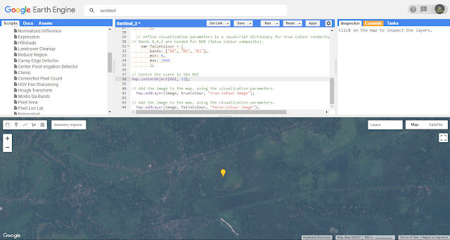 How to Open Sentinel 2 Satellite Images in Google Earth Engine