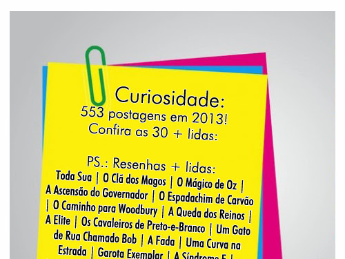 As 30 postagens mais acessadas de 2013