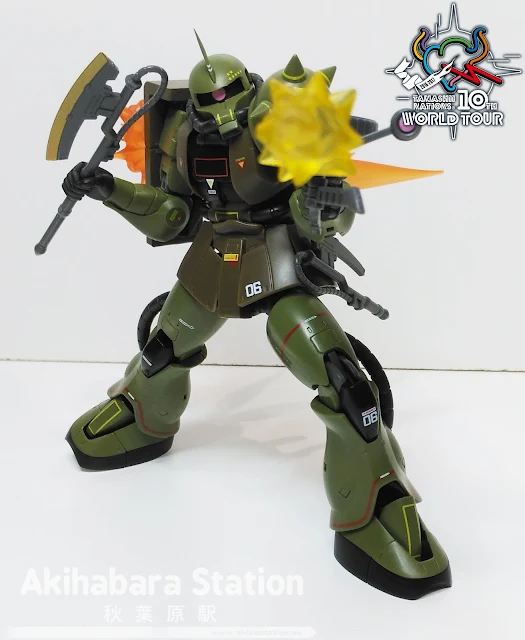 SIDE MS MS-06 ZAKU II Mass production model ver. ANIME Real type color ~ Tamashii World Tour ~ - Tamashii Nations