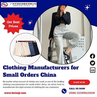 Clothing Manufacturers for Small Orders China