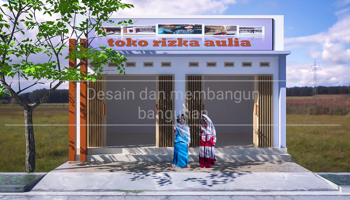  Desain  baru toko  minimalis sederhana 