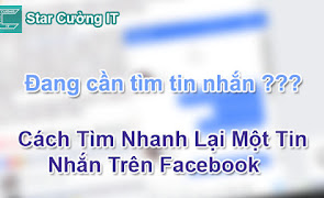 Cách Tìm Nhanh Lại Một Tin Nhắn Trên Facebook