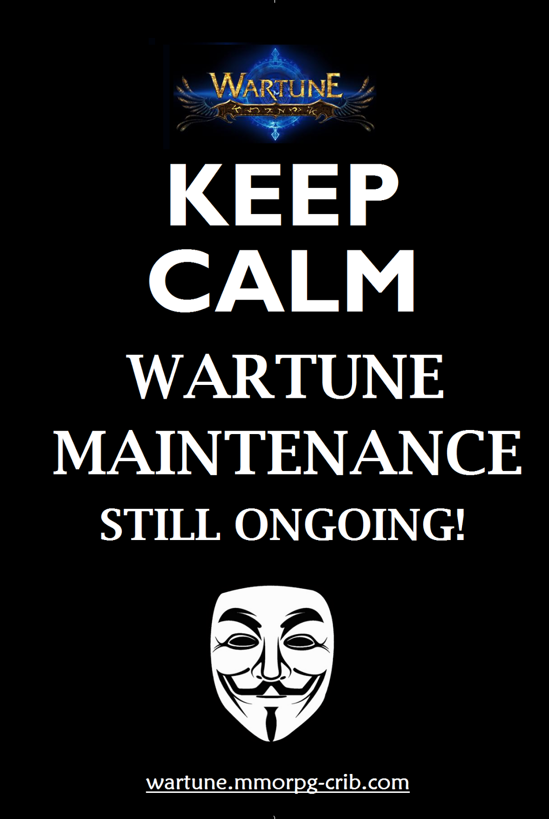 Keep Calm Wartune Maintenance Ongoing
