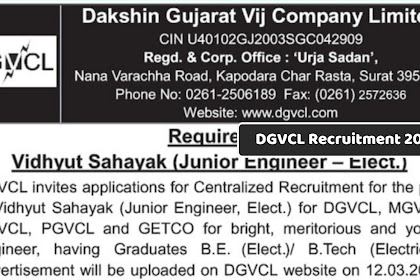 DGVCL Recruitment 2024 Apply 