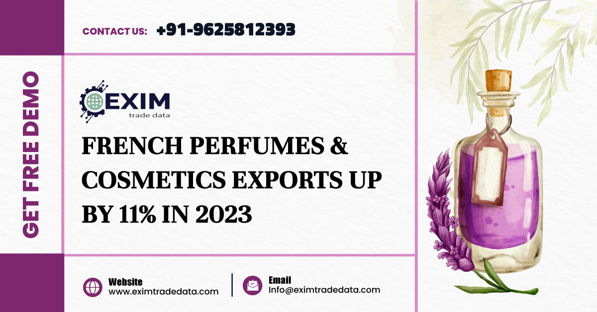 French perfumes & cosmetics exports up by 11% in 2023