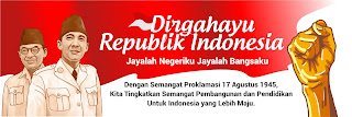 Download Banner HUT RI vector cdr