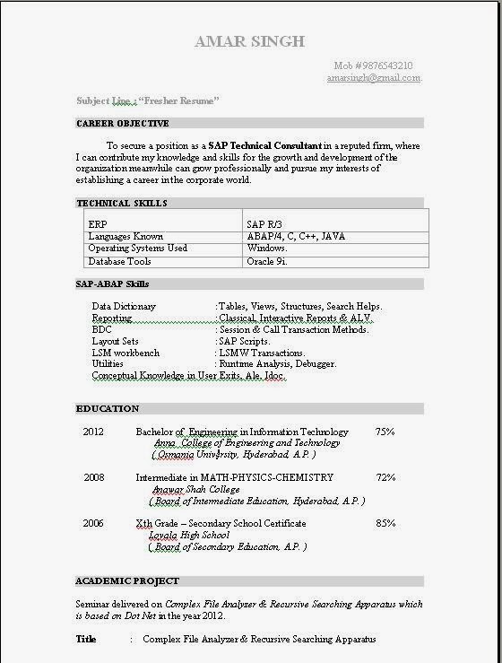 Download Resume Templates
