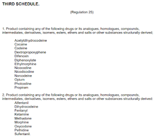 Third Schedule of Dangerous Drugs Act 1952