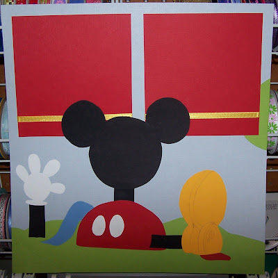 Mickey Mouse Clubhouse on Mickey Mouse Clubhouse 12x12 Scrapbook Layout