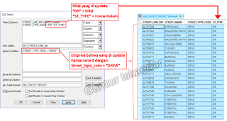 Update Column di dalam SQL Select