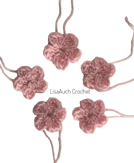 small crochet flower free pattern