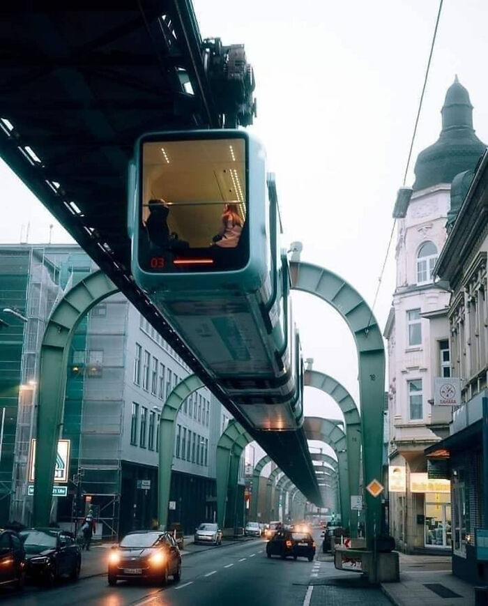 Suspended railway, Wuppertal, Germany