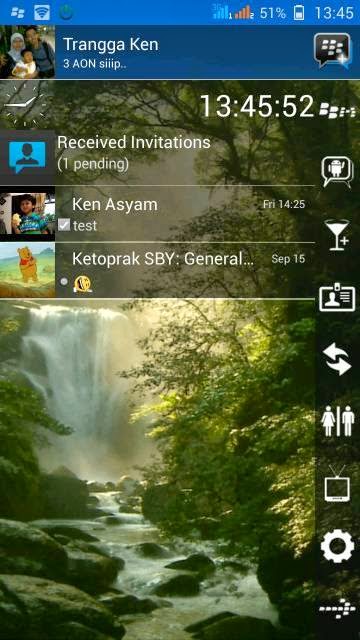 BBm mod Gif animasi air terjun mengalir no root versi 2.4.0.11 terbaru