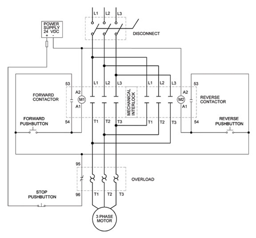 3 Phase Reversing Electrical Wiring Diagram