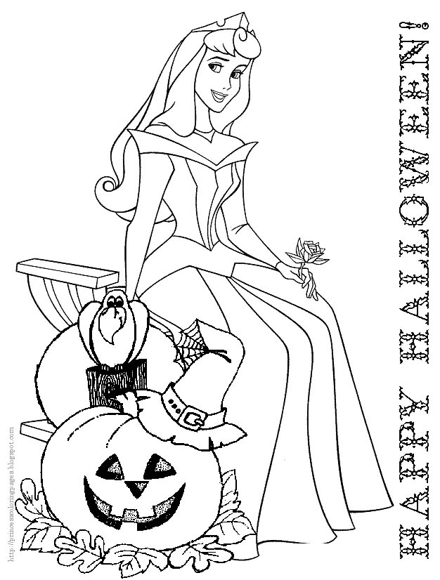 Coloring Pages Disney Halloween 8