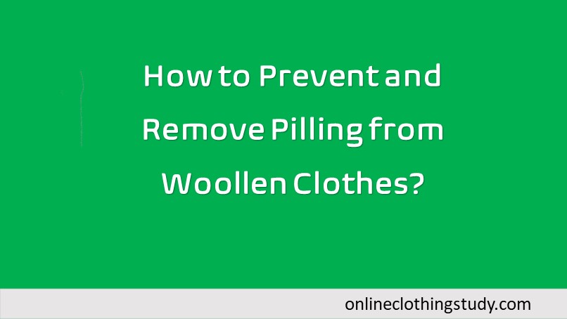 removing pilling from clothes