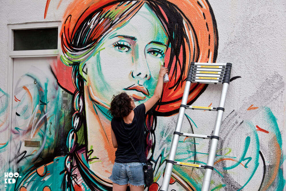 Alice Pasquini's Everything Flows Mural in Camden, London