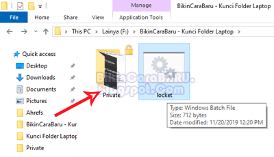 cara membuka kunci folder di laptop