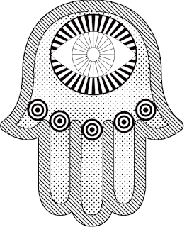 hamsa coloring pages