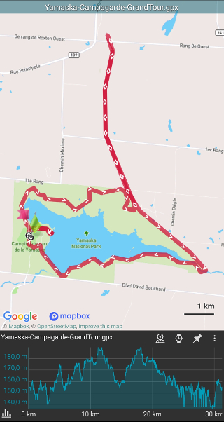 Parc Yamaska: Vélo La Campagnarde - Grand Tour