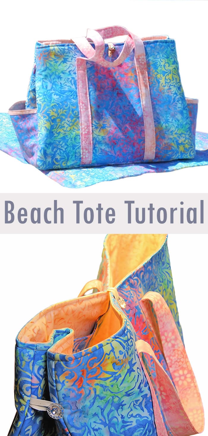 Beach Tote Bag and Mat DIY Tutorial