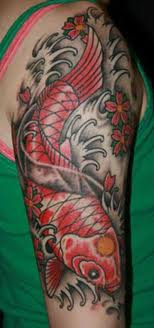 KOI on Ribs Tattoo Design