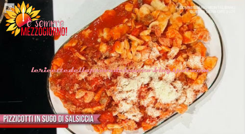 Pizzicotti in sugo di salsiccia ricetta Simone Buzzi