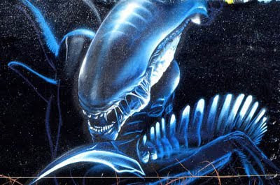 dark alien graffiti