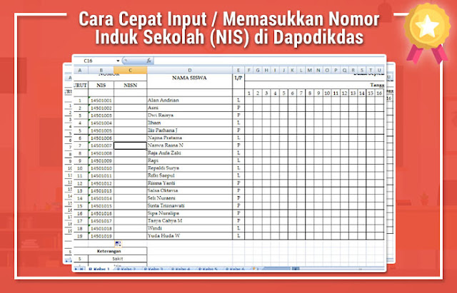 Cara Cepat Input / Memasukkan Nomor Induk Sekolah (NIS) di Dapodikdas 2014 / Dapodik v.3.0.0