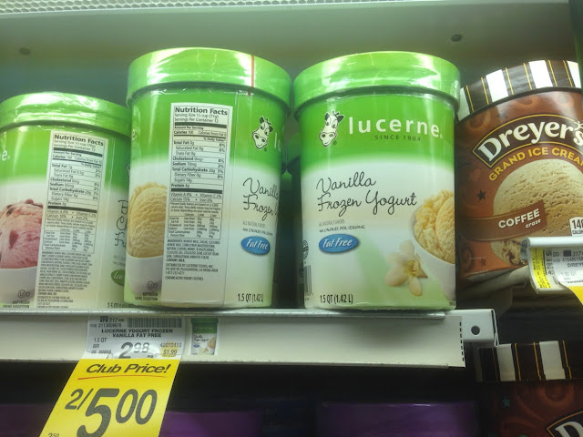Vanilla Frozen Yogurt, Lucerne - Safeway