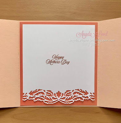 Angela's PaperArts: Stampin Up Something Fancy gatefold mother's day card