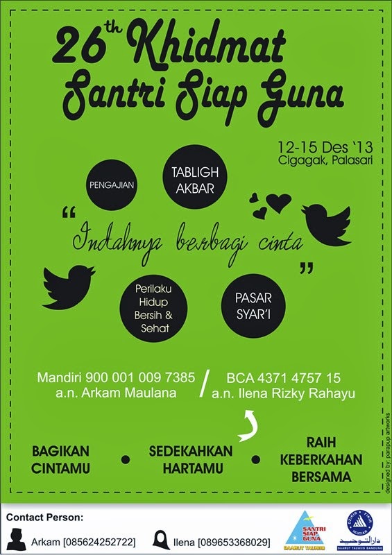 A(lpha)sind: Pamflet Baksos Santri Siap Guna Daarut Tauhid 