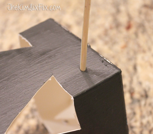 Adding perch to bird feeder