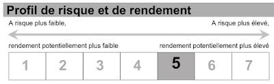 Exemple de profil de risque et de rendement