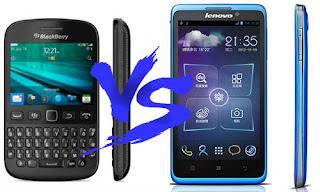 Blackberry 9720 vs Lenovo S890 display performance power battery comparison