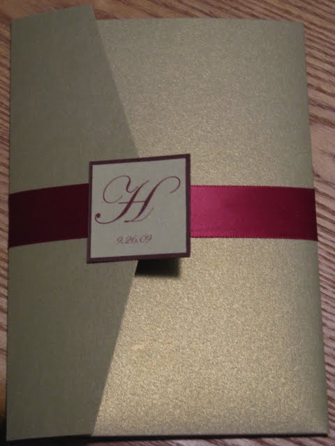 I'll start with directions on how to make a pocket fold invitation