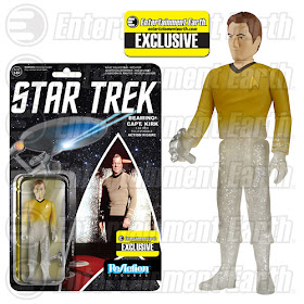 Entertainment Earth Exclusive Star Trek: The Original Series “Beaming” Captain James T. Kirk ReAction Retro Action Figure by Funko & Super7