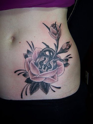 Hip Rose Tattoo Design Picture Gallery - Hip Rose Tattoo Ideas