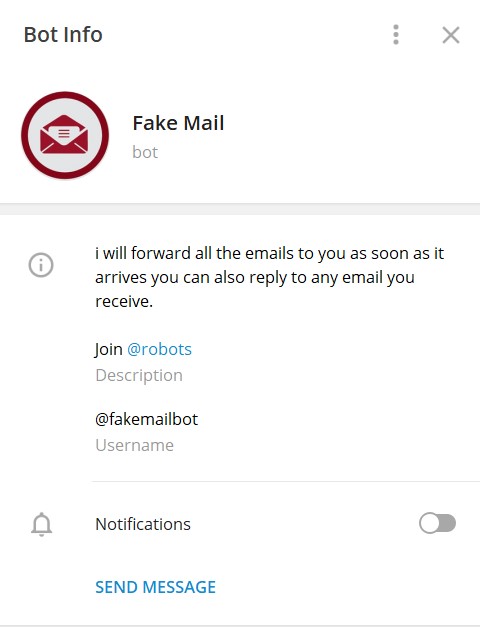 Fake Mail Bot