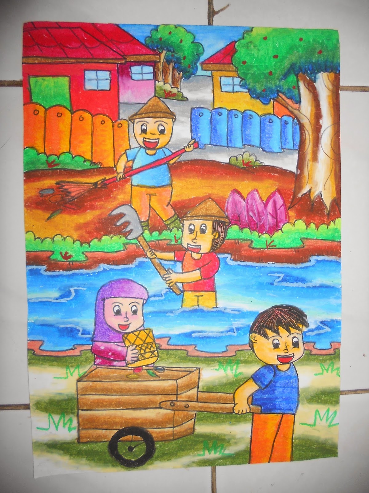 Menggambar Lingkungan Menggambar dan Mewarnai