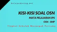 Kisi-Kisi Soal OSN - SMP Mapel IPS